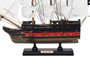 Wooden Black Pearl With White Sails Limited Model Pirate Ship 12" PLIM12-BP-W