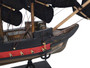 Wooden Black Pearl With Black Sails Limited Model Pirate Ship 12" PLIM12-BP-B