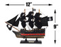Wooden Caribbean Pirate Black Sails Limited Model Pirate Ship 12" PLIM12-BP-B-CPir