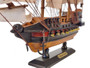 Wooden Caribbean Pirate White Sails Limited Model Pirate Ship 15" Caribbean-Pirate-15-Lim-White-Sails