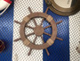 Rustic Wood Finish Decorative Ship Wheel 18" Rustic-Wood-SW-18