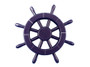 Dark Blue Decorative Ship Wheel 12" New-Dark-Blue-SW-12
