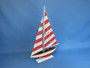 Wooden Red Striped Pacific Sailer Model Sailboat Decoration 25" ps-red stripe 25