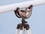 Floor Standing Antique Copper With White Leather Anchormaster Telescope 65" ST-0148-ACWL