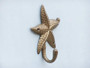 Antique Brass Starfish Hook 5" WH-0119-AN