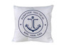 Decorative White Hampton Nautical With Anchor Throw Pillow 16" Pillow 121