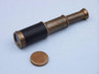 Deluxe Class Scout'S Antique Brass Leather Spyglass Telescope 7" With Rosewood Box FT-0240-ANL