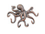 Rustic Copper Cast Iron Octopus Hook 11" K-0942-RC