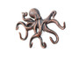Rustic Copper Cast Iron Octopus Hook 11" K-0942-RC