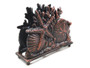 Rustic Copper Cast Iron Seashell Napkin Holder 7" K-1408-RC