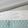 100% Polyester Microfiber Pintuck Details Pieced 8Pcs Comforter Set W/ Quilting - Queen 5DS10-0053