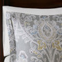100% Cotton Sateen Printed 6Pcs Comforter Set - Full HH10-1683