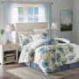 100% Cotton Sateen Printed 6Pcs Comforter Set - Cal King HH10-1621