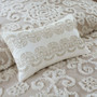 100% Cotton Tufted Embroidered Comforter Mini Set - Full/Queen HH10-1646