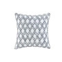 100% Cotton Embroidered Square Pillow - Navy II30-1078