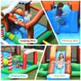 Outdoor Indoor Inflatable Kids Bounce House With 480W Air Blower (NP10023)