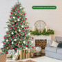 8Ft Hinged Artificial Christmas Spruce Tree With Mixed Pe And Pvc Tips (CM23594)