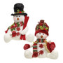 Set Of 2 Stuffed Snowman W/Hat & Scarf G2620650