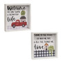 Welcome To Our Crazy & Beautiful Life Framed Box Signs 2 Asstd. (Pack Of 2) G35737