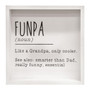 Funpa Definition Framed Box Sign G35753
