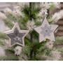 Galvanized Star Ornament 2 Asstd. (Pack Of 2) GHY02508
