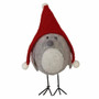 Standing Felted Bird W/Red Hat GQHT2608