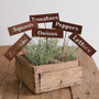 Set Of Six Rustic Plant Markers 370727
