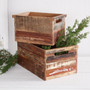Set Of Two Reclaimed Wood Crates 510446