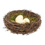 Vine & Moss Bird Nest W/Cream Eggs 5.5" F18146 By CWI Gifts