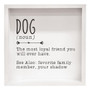 Dog Definition Framed Box Sign G35747