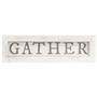 Gather White Framed Sign G91086