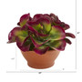 13" Succulent Artificial Plant In Terra-Cotta Planter (P1171)