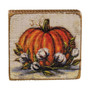 Orange Pumpkin Distressed Block G110284