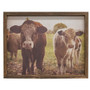 Pasture Cows Framed Print Wood Frame G36005 By CWI Gifts