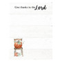 Give Thanks to the Lord Mini Notepad G55019
