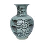 Black Wildflower Porcelain Vase (1556B)