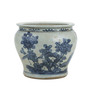 Blue And White Small Planter Flower With Pheasant (1599L)