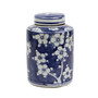 Blue And White Mini Tea Jar Blue Plum (1602G)