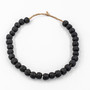 Vintage Sea Glass Beads 0.75 Dia - Black (2506S-BK)