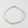 Gambia White Fan Shell Necklace Per String (2510)