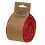 Red Burlap Ribbon G14748 By CWI Gifts