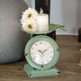 Vintage Green Old Town Scale Clock G75027
