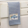 Fresh Flower Market Blue Truck Dish Towel GRJ036