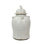 Vintage White Temple Jar - Small (1218W-S)