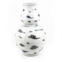 Indigo Blue Floating Cloud Gourd Porcelain Vase (1704B)