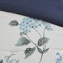 100% Polyester 7 Piece Printed Seersucker Comforter Set With Throw Blanket - King/ Cal King MP10-6304