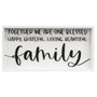 Together We Are One Blessed Family Framed Box Sign G35738