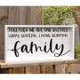 Together We Are One Blessed Family Framed Box Sign G35738