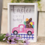Easter is On It's Way Inset Box Sign 3 Asstd. (Pack Of 3) G35744