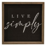 Live Simply Chalkboard Look Frame 2 Asstd. (Pack Of 2) G36078